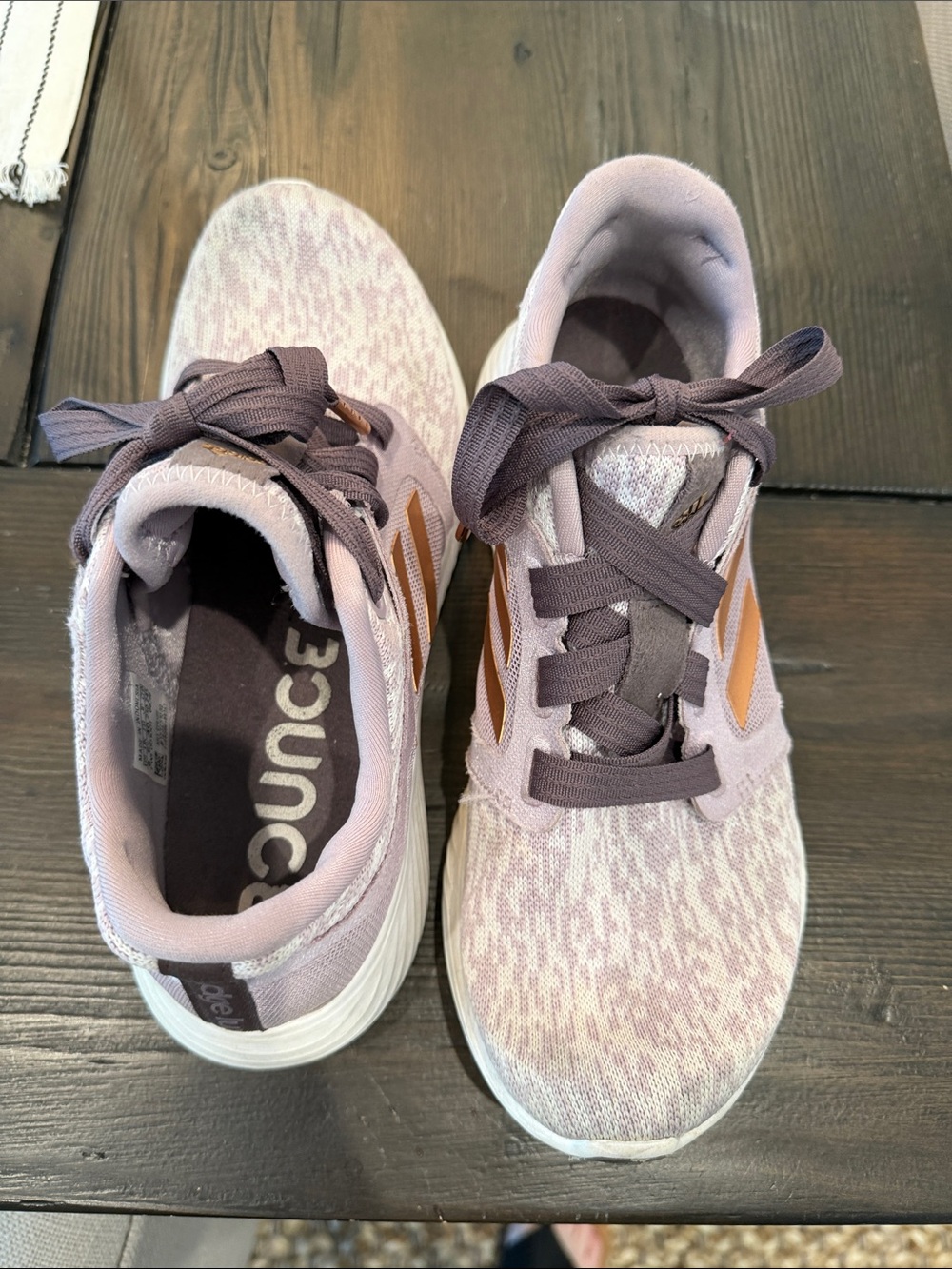 adidas Women's Light Purple and Copper Athletic Shoes